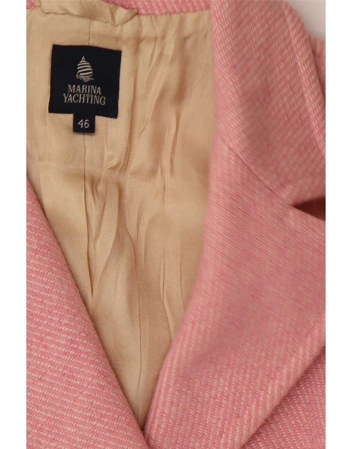 Marina Yachting Damen Mantel IT 46 Große rosa Wolle