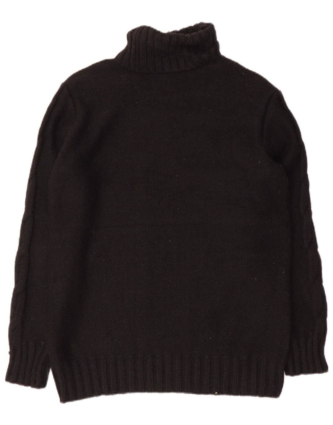 Marks & Spencer Herren-Pullover mit Rollkragen, Größe S, Schwarz, Acryl