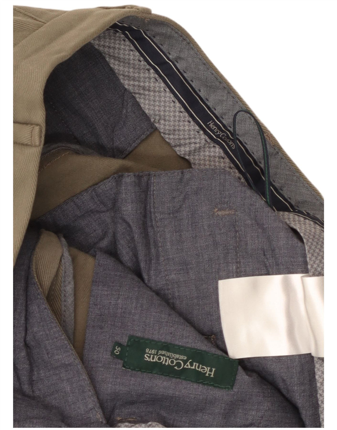 HENRY COTTONS Gerade Chino-Hose für Herren, IT 50, Größe L, W34, L29, Beige