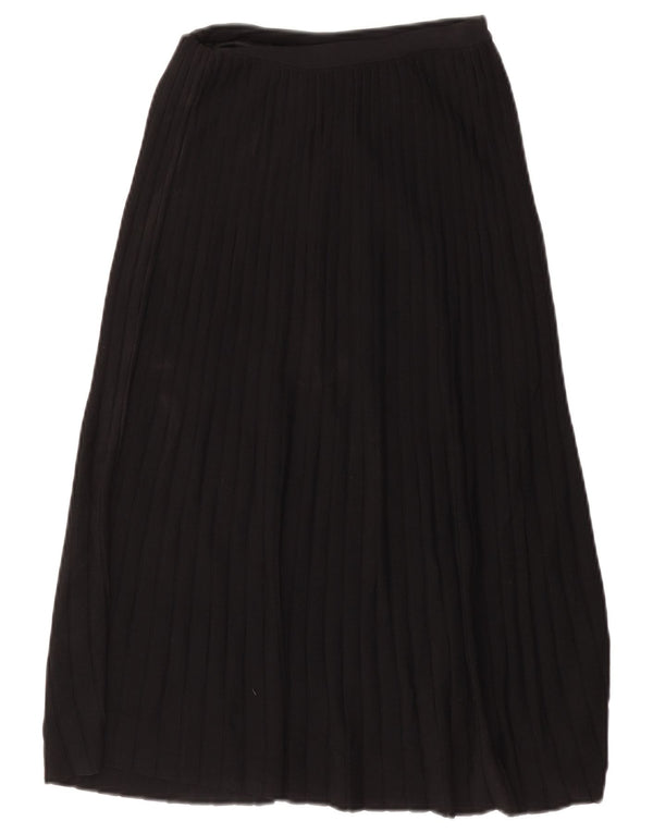 Reiss Damen Faltenrock UK 6 XS W27 Schwarze Viskose