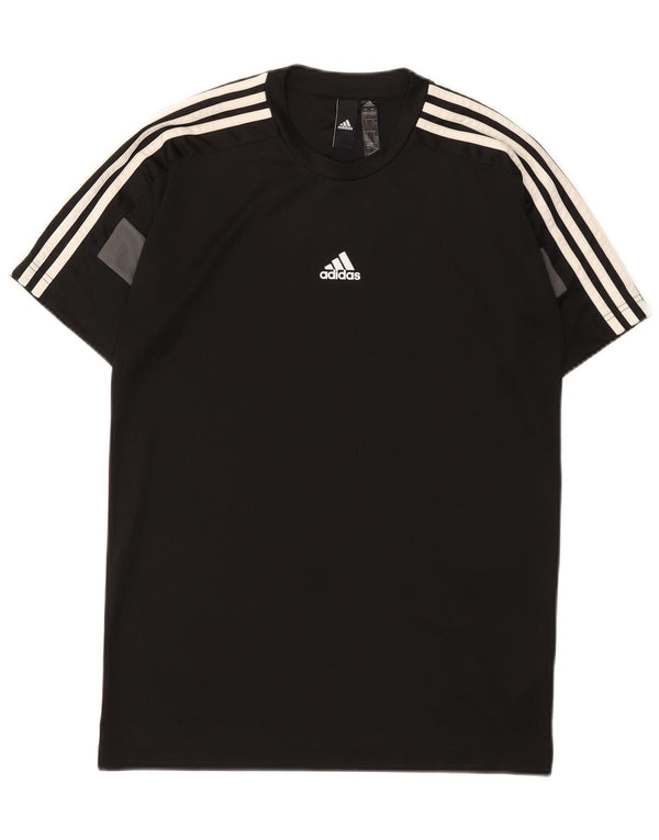 Adidas Herren Aeroready T-Shirt Top Small Schwarz Colourblock Polyester