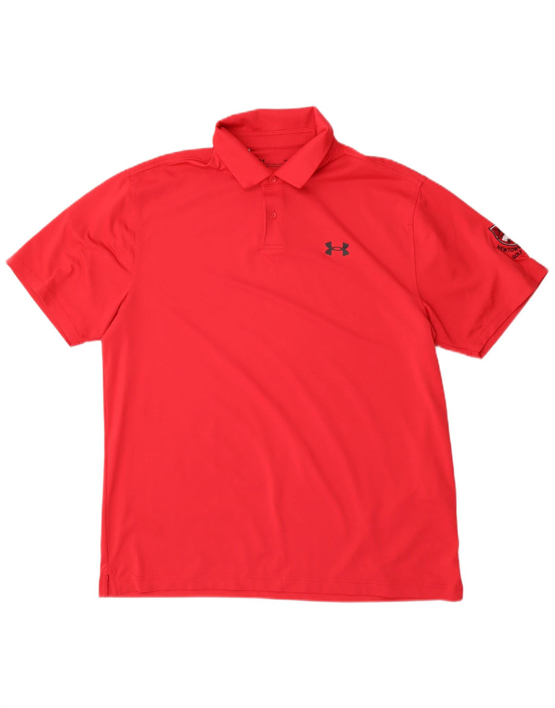 Under Armour Herren-Poloshirt mit Grafik, großes rotes Polyester