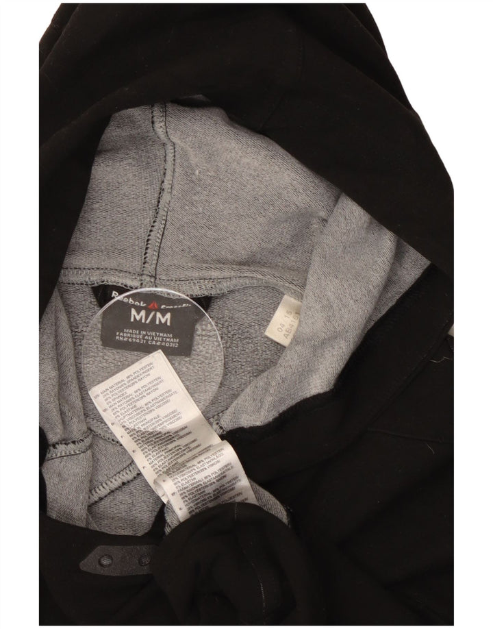 Reebok Herren Graphic Hoodie Pullover Medium Schwarz Polyester
