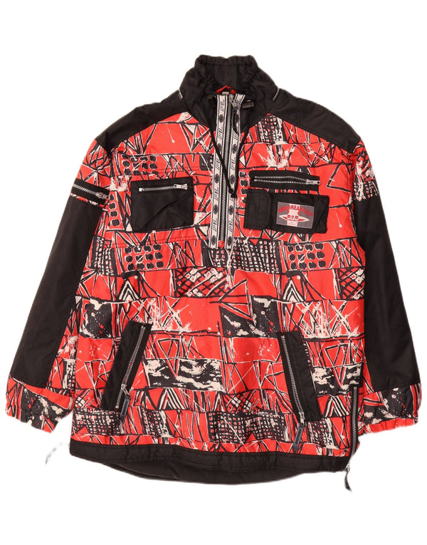 Proline Mens Graphic Anorak Jacke UK 40 Großes rotes geometrisches Polyamid