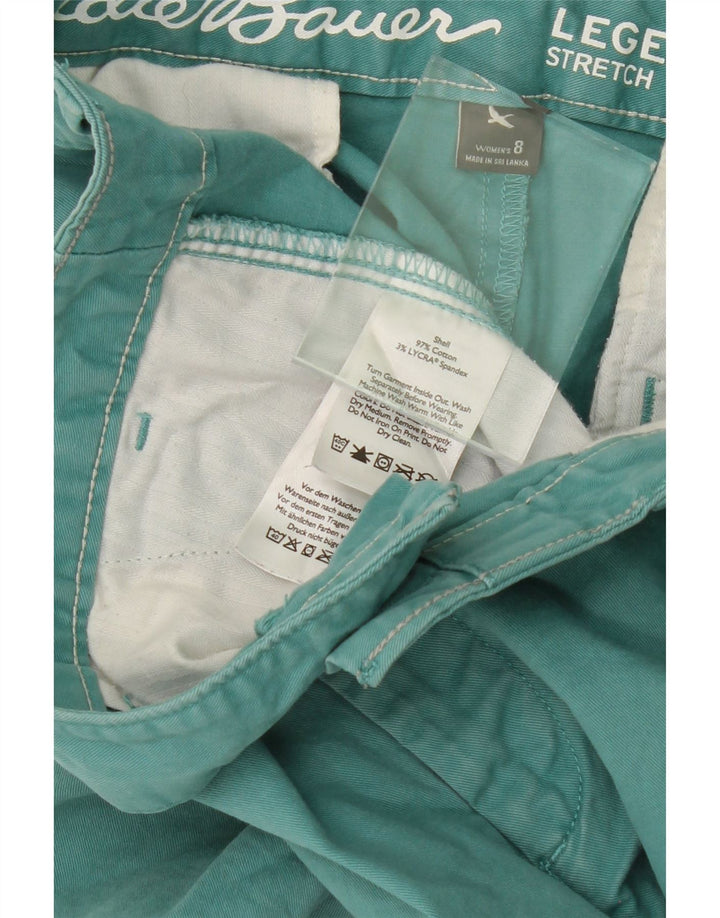 EDDIE BAUER Womens Chino Shorts US 8 Medium W34 Green Cotton Vintage Eddie Bauer and Second-Hand Eddie Bauer from Messina Hembry 