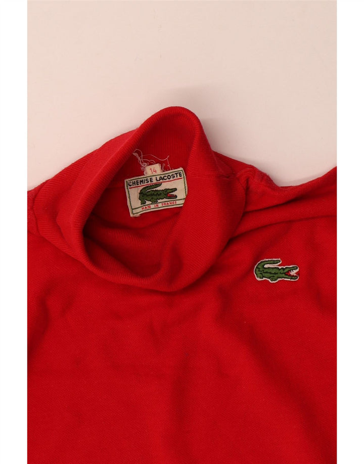 Lacoste Rollkragenpullover für Mädchen, 13–14 Jahre, Rot
