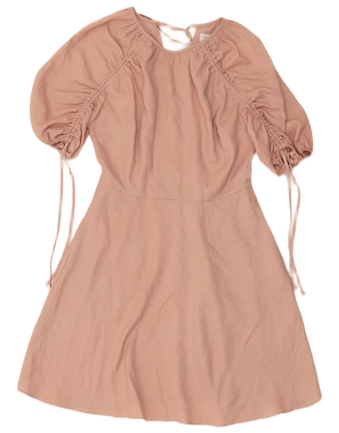 Ted Baker Damen A-Linien-Kleid Größe 1 XS Rosa Polyester