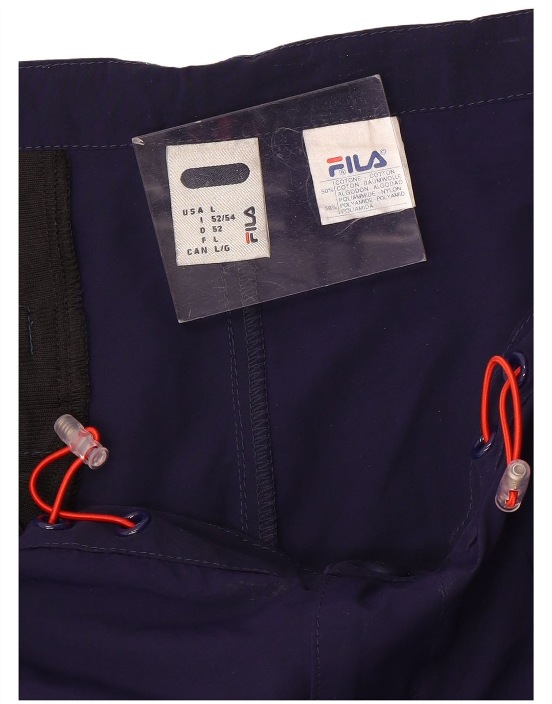 Fila Herren-Sportshorts, groß, marineblaue Baumwolle