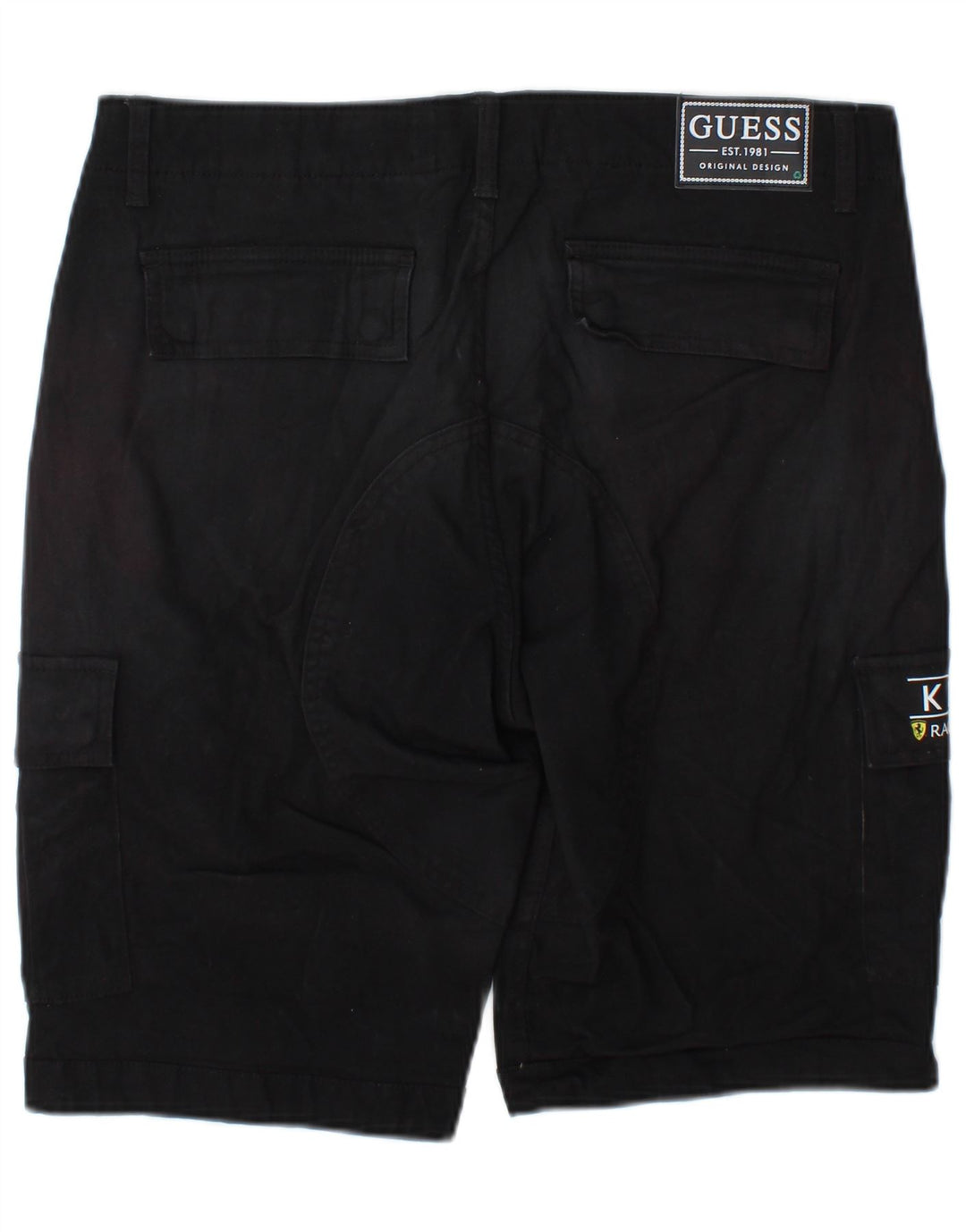Guess Herren Cargoshorts W32 Mittelschwarze Baumwolle