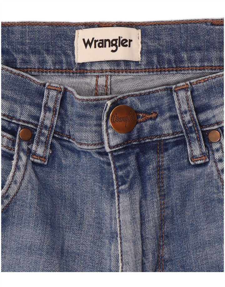 Wrangler Damen Straight Jeans W30 L28 Blau