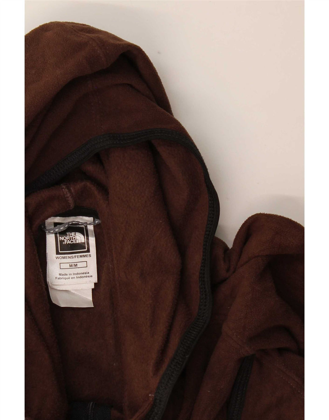 The North Face Damen-Fleecejacke mit Kapuze, UK 12, mittelbraun, Polyester