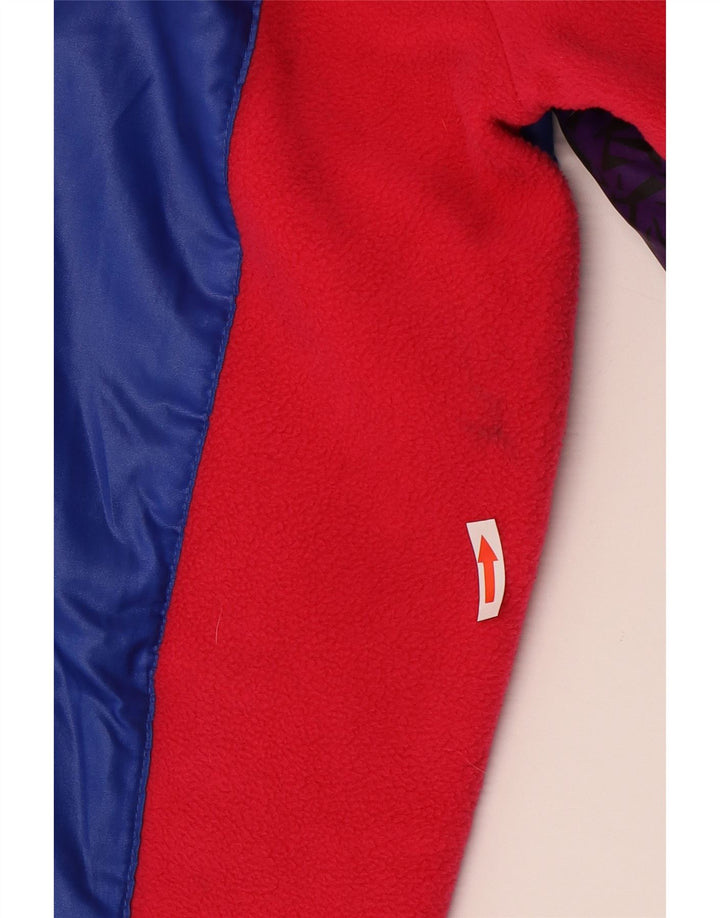 MARILENA Herren-Trainingsanzug mit abstraktem Muster, Jacke, XL, Blau, Farbblock
