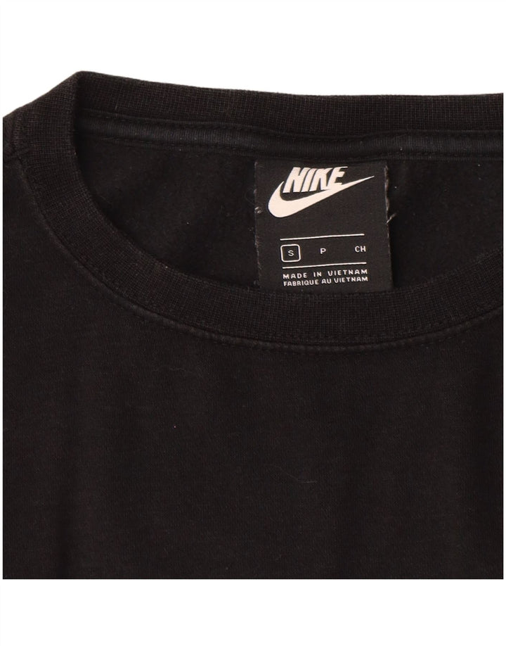 NIKE Damen-Sweatshirt mit übergroßem Grafikmotiv, Gr. 10, Größe S, Schwarz
