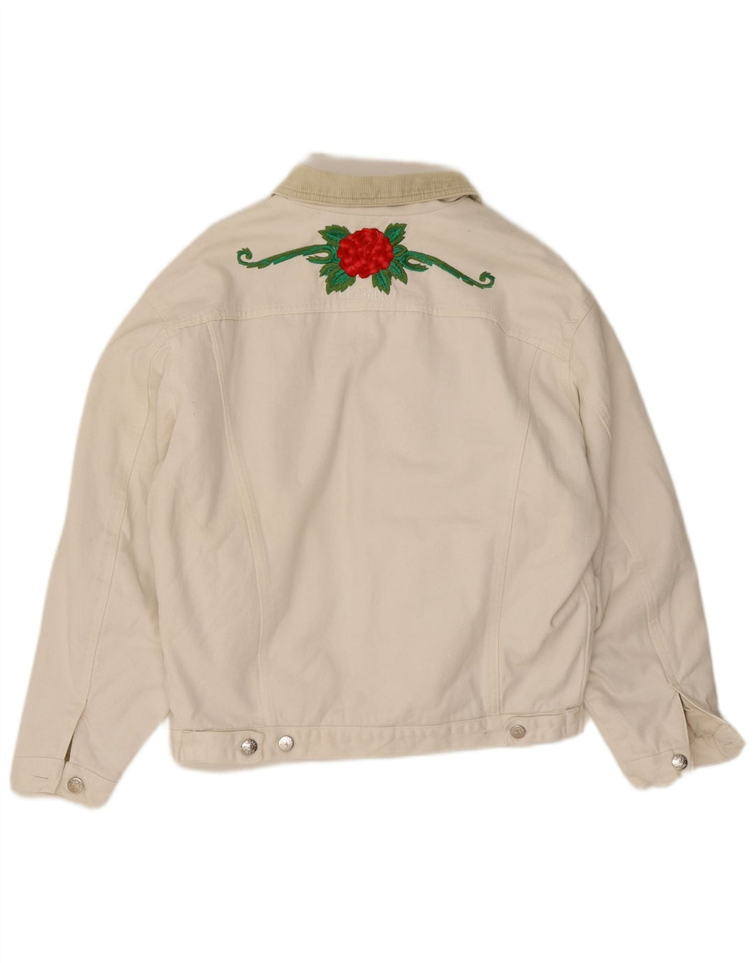 El Charro Herren Jeansjacke UK 36 Small White Floral