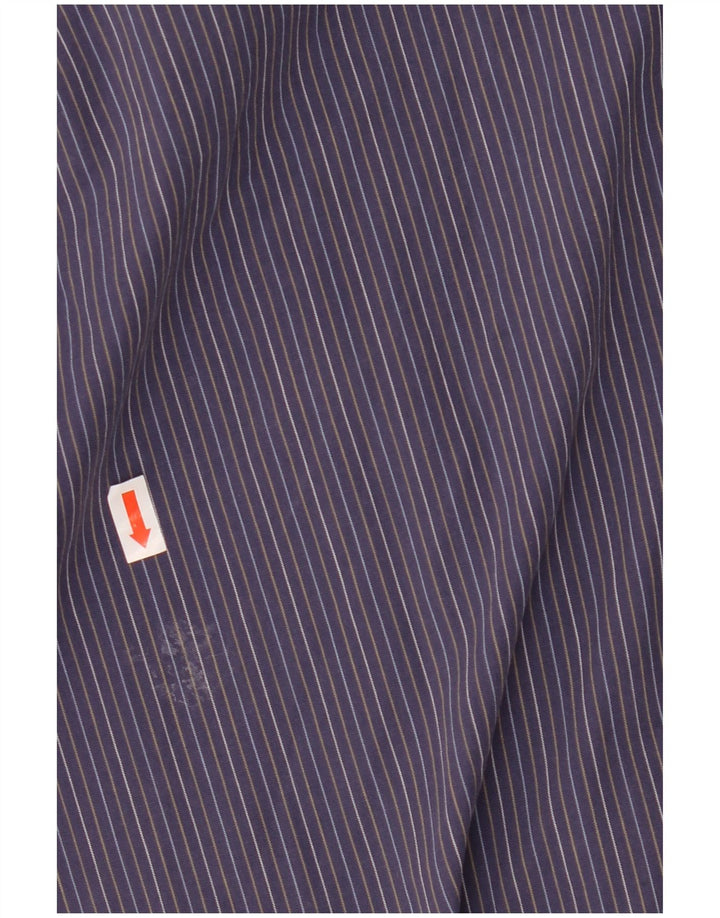 Timberland Herren-Hemd, groß, marineblau, Nadelstreifen-Baumwolle