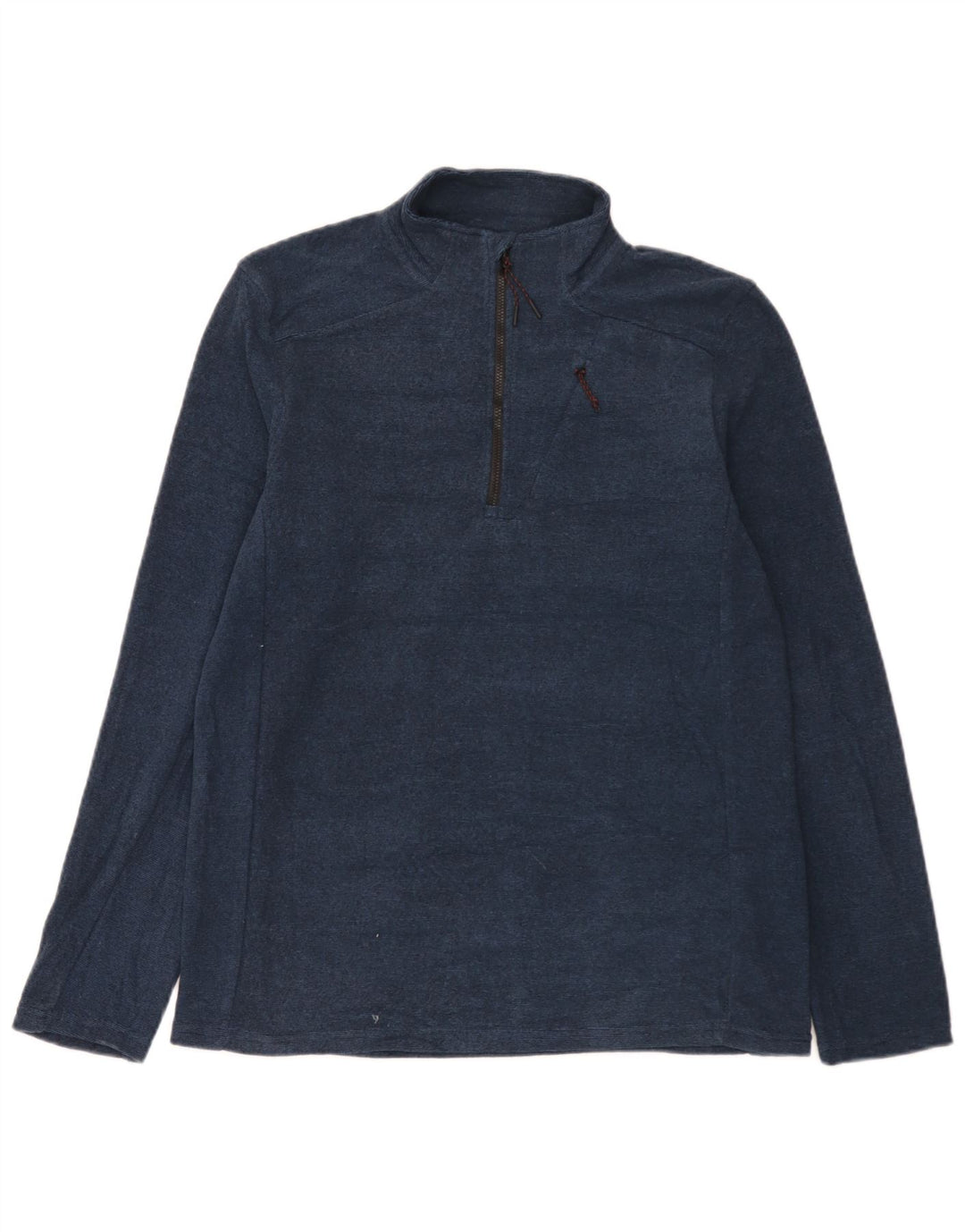 Mountain Warehouse Herren-Sweatshirt mit Reißverschluss am Kragen, mittelgroß, marineblau gefleckt