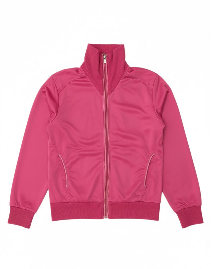 LOTTO Womens Tracksuit Top Jacket UK 14 Large Pink