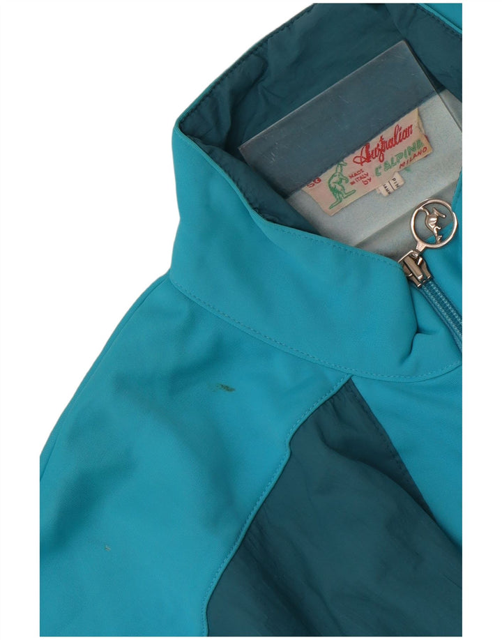 AUSTRALIAN L'ALPINA Herren-Trainingsanzug-Oberteiljacke IT 50 Mittelblauer Farbblock