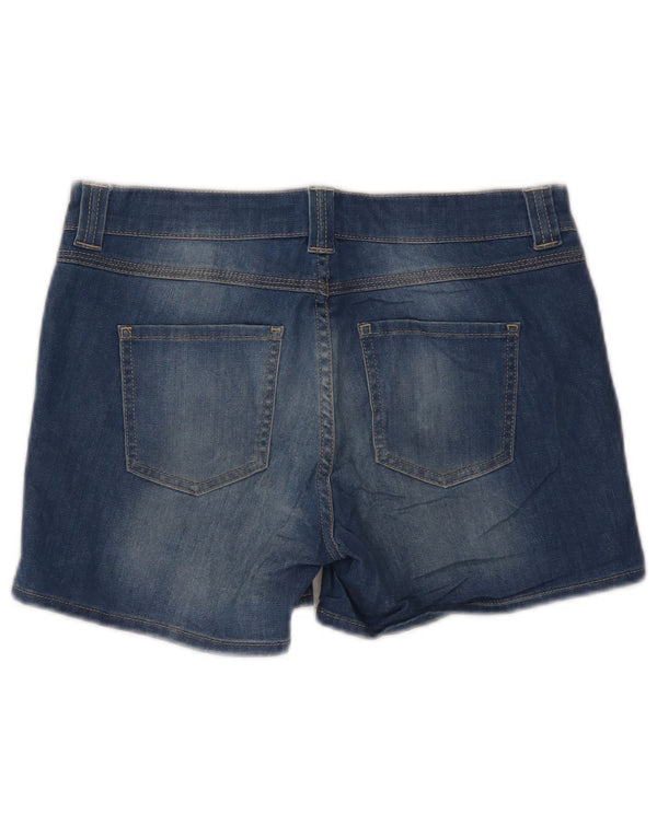 Oasis Damen Jeansshorts UK 10 Small W32 Blaue Baumwolle