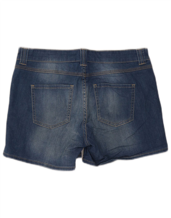 Oasis Damen Jeansshorts UK 10 Small W32 Blaue Baumwolle