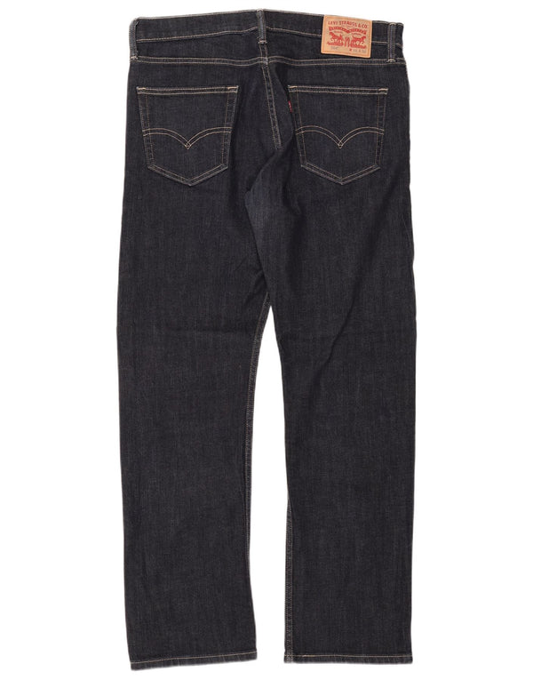 Levi's Damen 504 Straight Jeans W33 L32 Marineblau