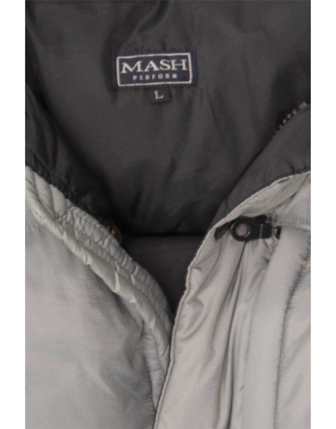 Mash Herren-Jacke mit Kapuze, gepolstert, Größe 40, Grau