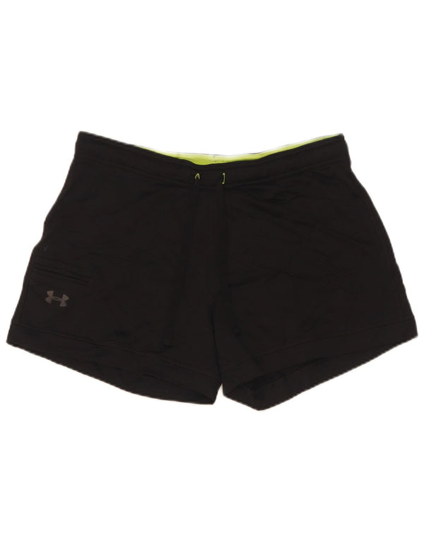 Under Armour Damen Heat Gear Sportshorts UK 14 Medium Schwarz Polyester