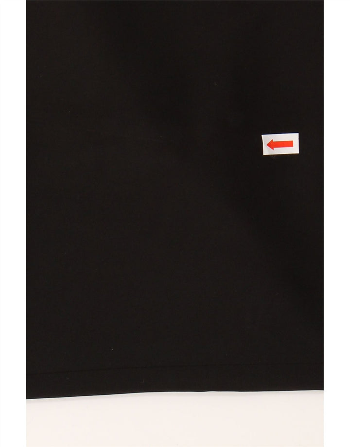 CALVIN KLEIN Damen gerade Anzughose W28 L30 Schwarz Polyester