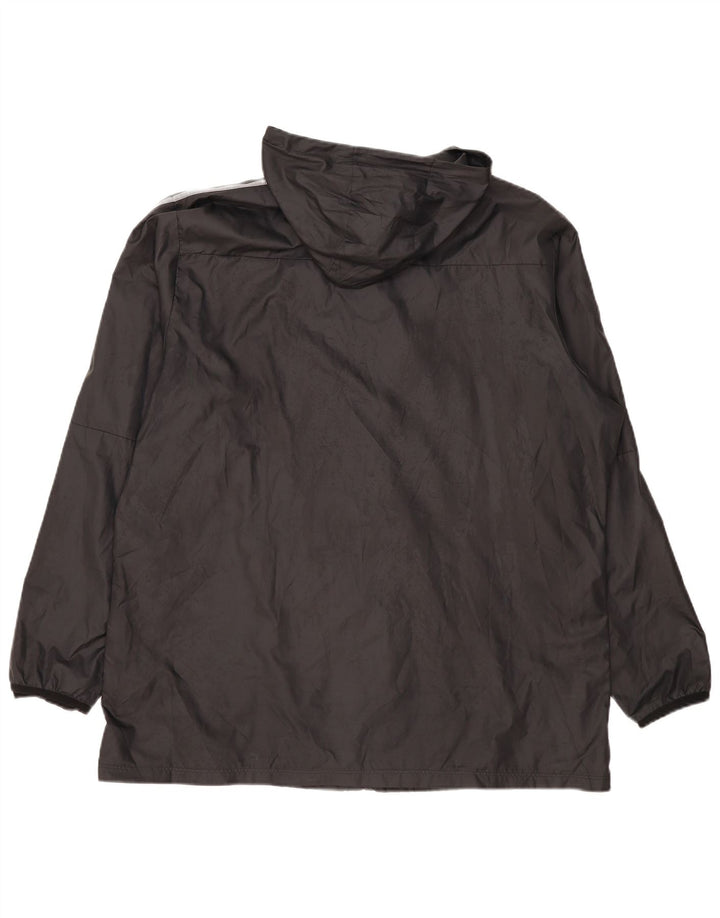 Nike Herren-Regenjacke mit Kapuze, UK 44, 2XL, schwarzes Polyester