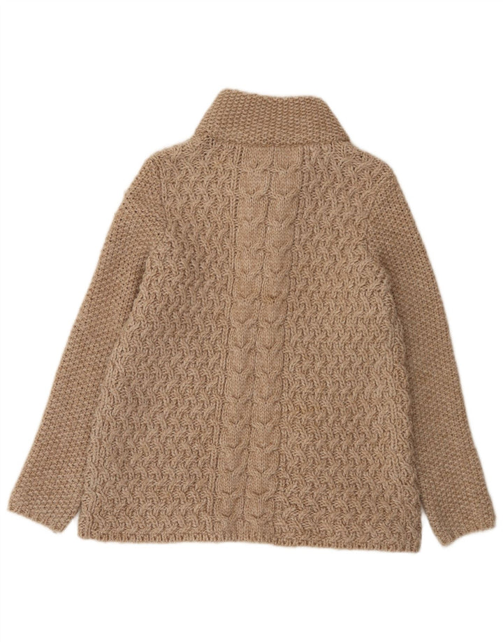 Marks & Spencer Damen Strickjacke UK 14 Mittelbraunes Acryl