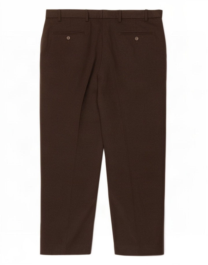 Marks & Spencer Herren-Anzughose, normal, W38, L29, braun, Polyester