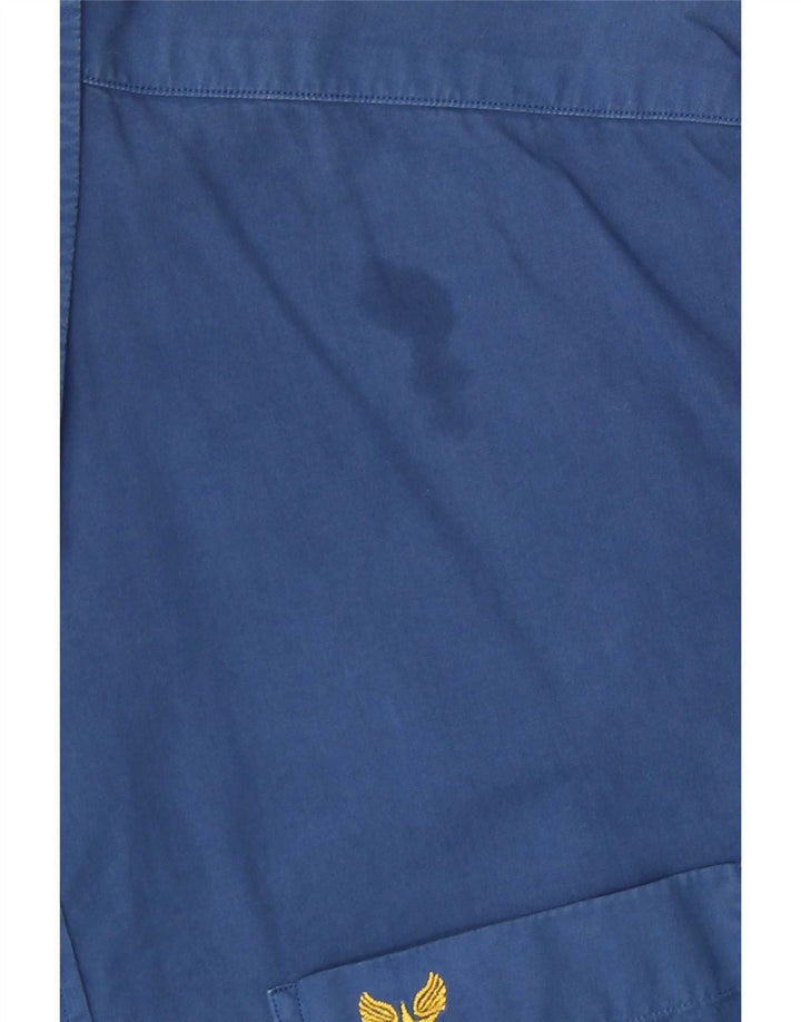 Avirex Herren-Hemd mit normaler Passform, große blaue Baumwolle