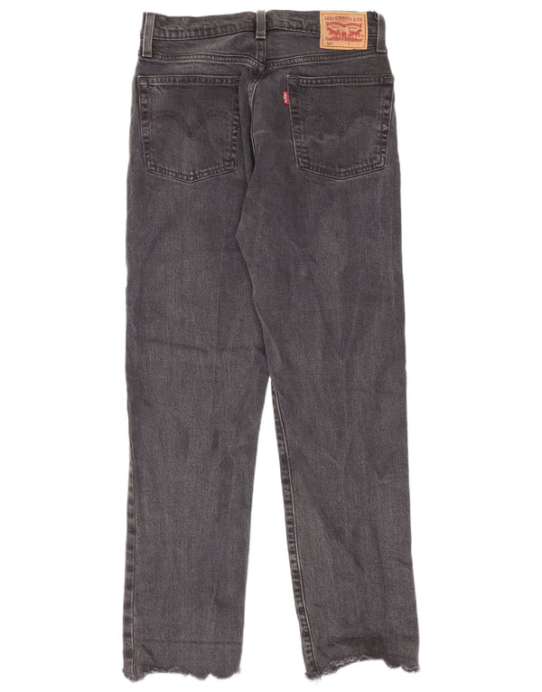 Levi's Damen 501 Straight Jeans W27 L28 Graue Baumwolle