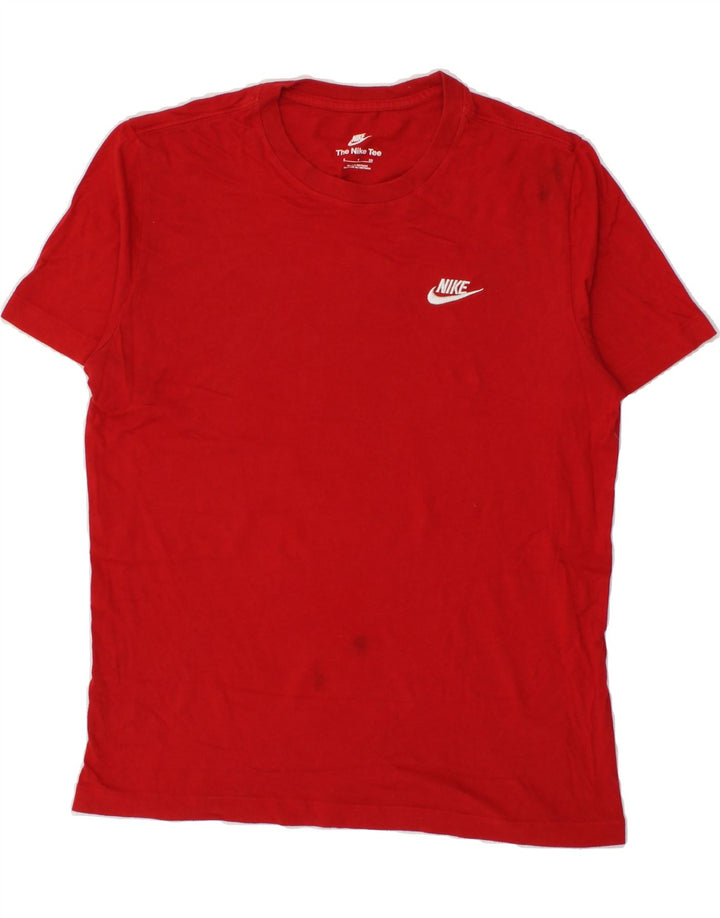 NIKE Mens T-Shirt Top Small Red Cotton Vintage Nike and Second-Hand Nike from Messina Hembry 
