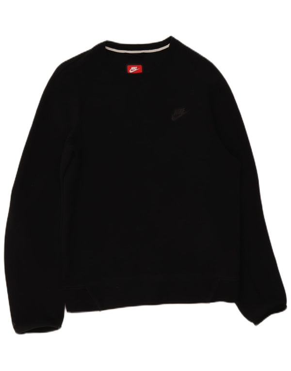Nike Mens Sweatshirt Jumper Small Black Cotton