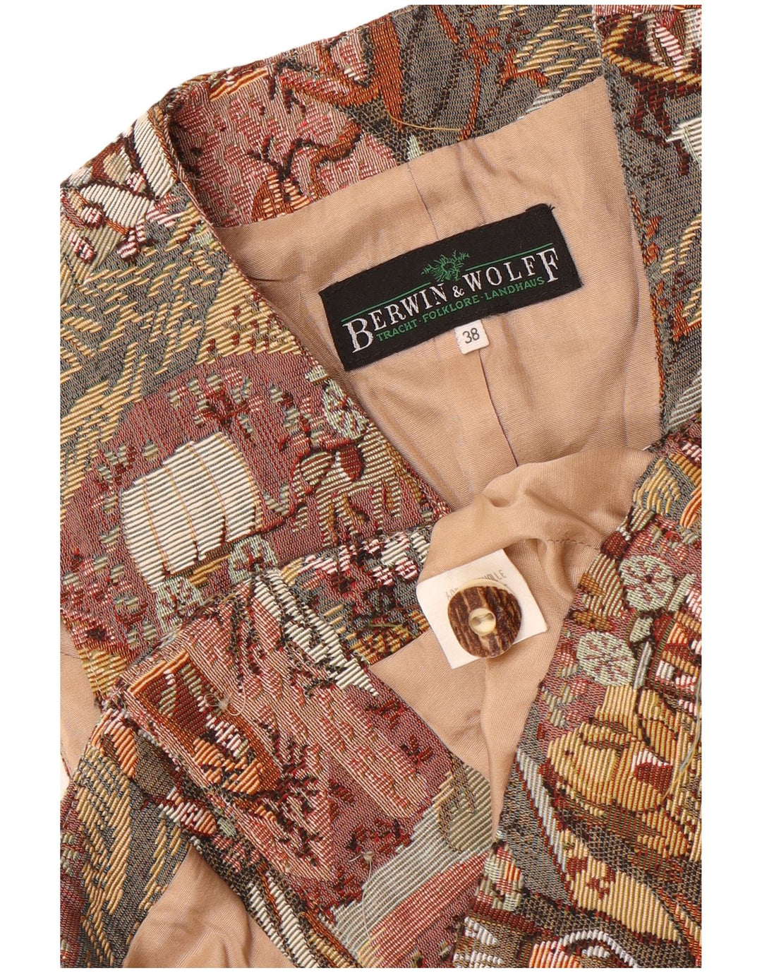 Berwin & Wolff Damen Weste IT 38 XS Mehrfarbige Patchwork-Baumwolle