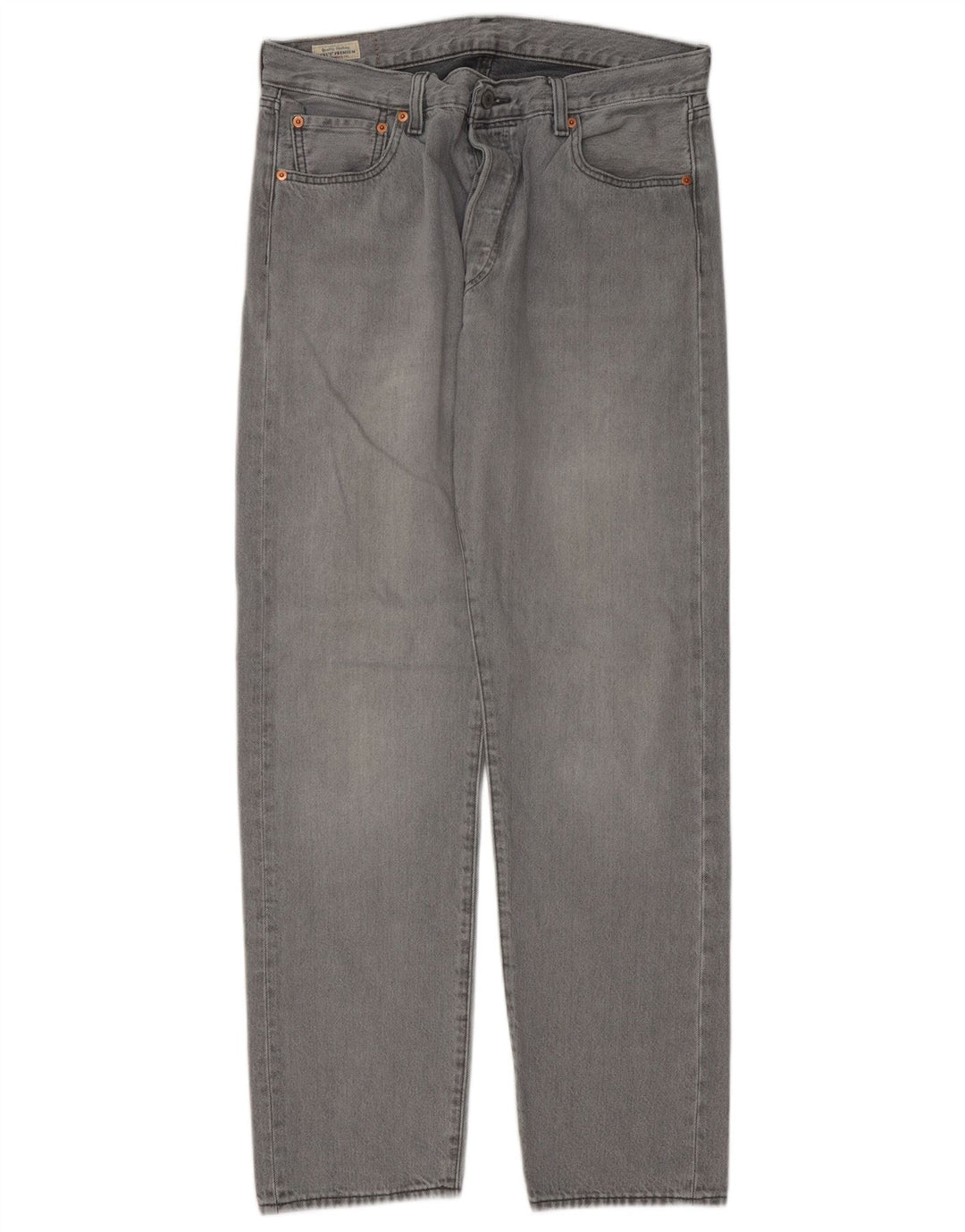 Levi's Herren 501 Straight Jeans W34 L32 Graue Baumwolle