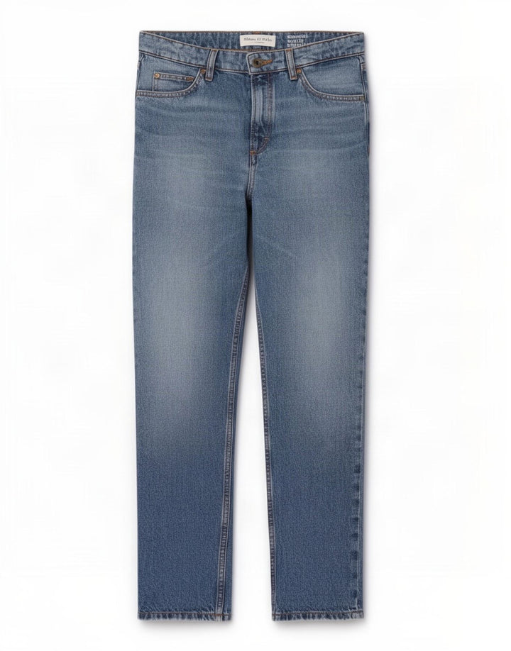 Marc O'Polo Damen Straight Jeans W29 L27 Blaue Baumwolle