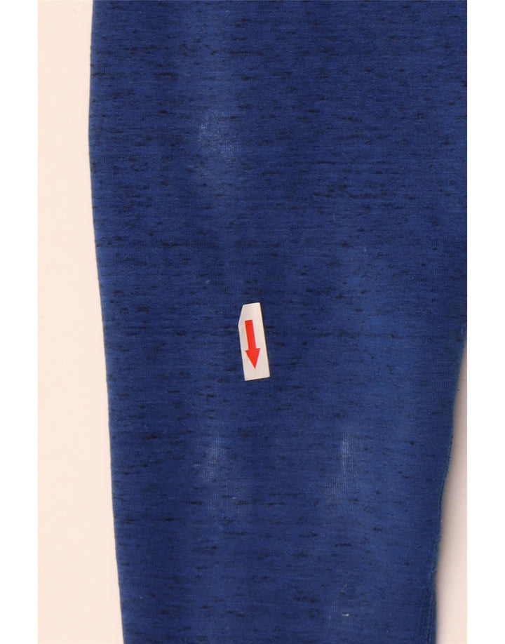 Nike Herren-Kapuzenpullover mit Reißverschluss, mittelblau gefleckte Baumwolle
