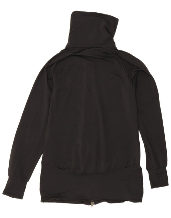 Nike Damen-Trainingsanzug-Top-Jacke UK 10/12 Medium Schwarz Polyester Sport