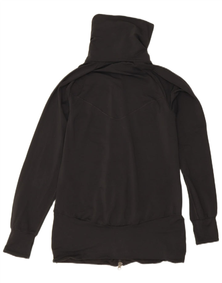 Nike Damen-Trainingsanzug-Top-Jacke UK 10/12 Medium Schwarz Polyester Sport