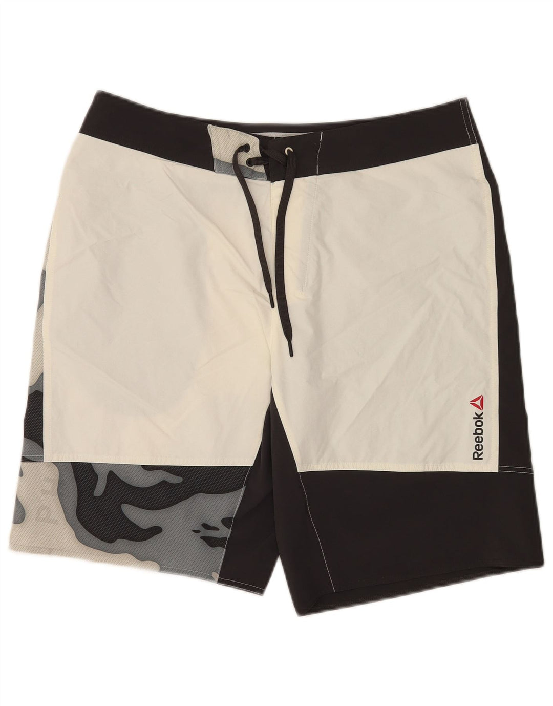 Reebok Herren Speedwick Graphic Badeshorts Mittelschwarz Farbblock