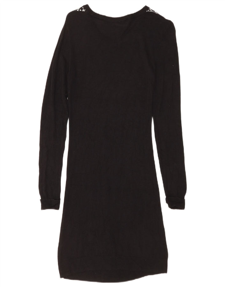 French Connection Damen-Pulloverkleid, Gr. 40, Größe S, Schwarz, geometrisch