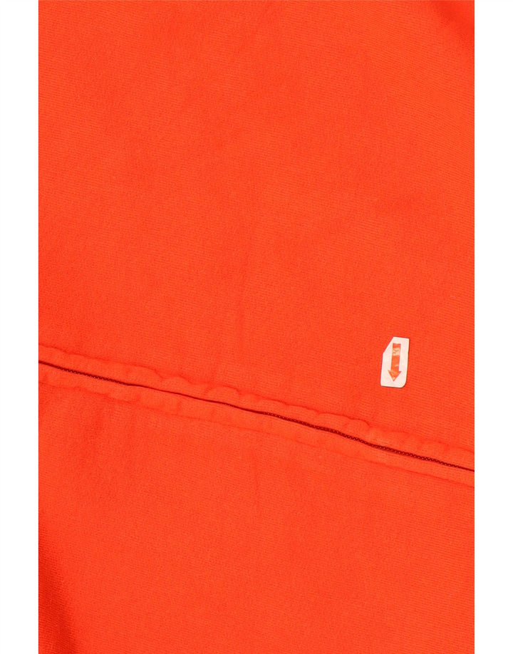 Kappa Herren-Trainingsanzug-Top-Jacke aus mitteloranger Baumwolle
