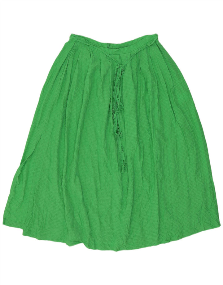Jack Wills Ausgestellter Damenrock UK 12 Medium W28 Grüne geometrische Viskose