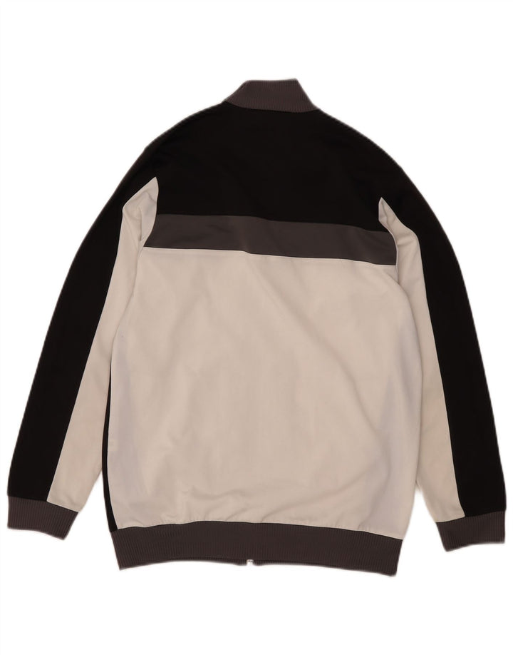 Puma Jungen-Trainingsanzug-Top-Jacke, 11–12 Jahre, weißes Farbblockdesign