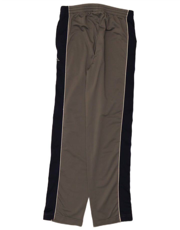 Kappa Damen-Trainingshose aus mittelgrauem Colourblock-Polyester