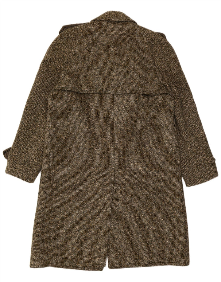 Vintage Herren Militärmantel UK 38 Mittelbraune Schurwolle