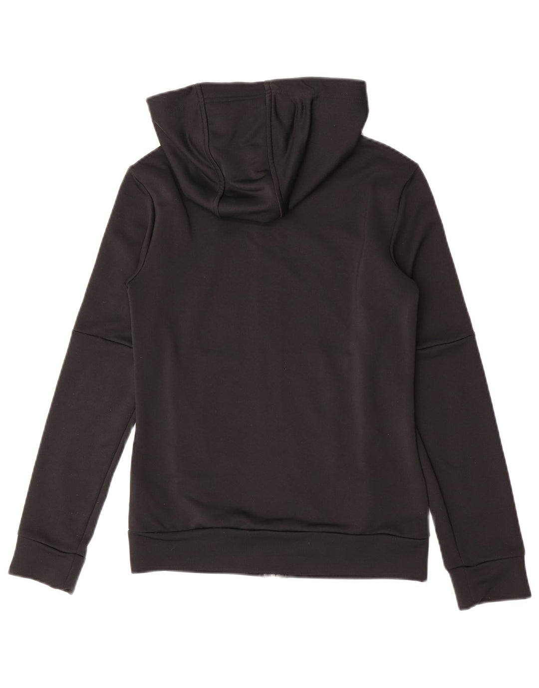 Adidas Damen Zip Hoodie Pullover UK 8/10 Small Schwarz Polyester