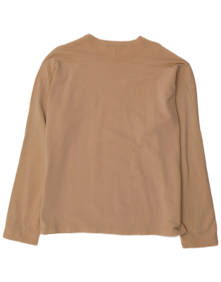 O'Neill Herren-Grafik-Oberteil, langärmelig, groß, Beige, Baumwolle